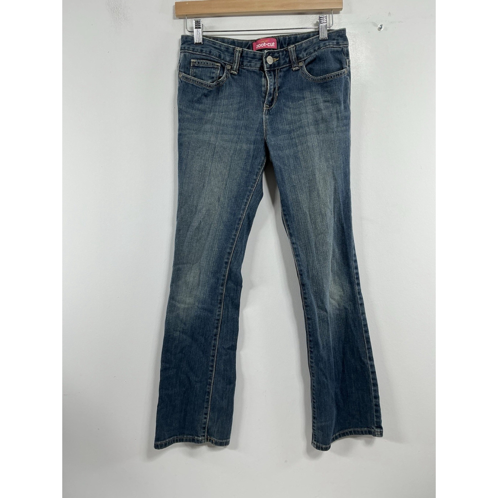 Girls Excellent Old Navy Bootcut Blue Jeans Size 14 R Flare Expandable Waist